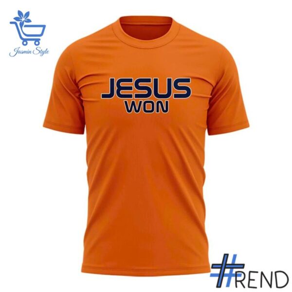 Stylish Houston Astros Jesus Won Orange Shirt designed for all-day comfort.