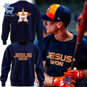 Stylish Houston Astros Jesus Won T shirt designed for all-day comfort.