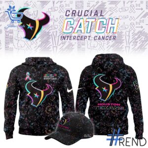 The Houston Texans Crucial Catch Hoodie adds a colorful spark to your wardrobe.