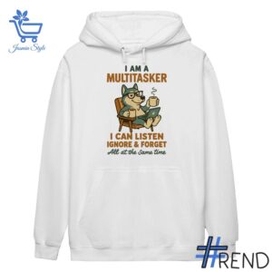 Refresh your collection with the timeless 2 Husky I Am A Multitasker I Can Listen Ignore Forgert Shirt.