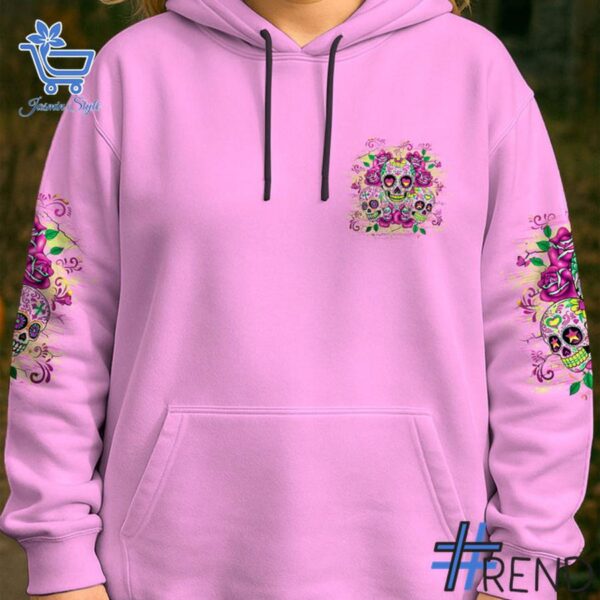 Refresh your collection with the timeless I Am Sweet Girl Sugar Skull Shirt Hoodie.