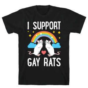 Stylish I Support Gay Rats Shirt designed for all-day comfort.