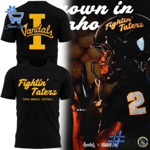 Trendy Idaho Vandals THE FIGHTIN' TATERS Hoodie perfect for casual and streetwear outfits.