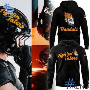 Stylish Idaho Vandals football Fightin Taters Hoodie designed for all-day comfort.