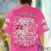 Experience the sleek design of the In October We Wear Pink Breast Cancer Skeleton Halloween Shirt.