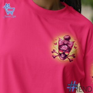 Refresh your collection with the timeless 2 In October We Wear Pink Messy Bun Breast Cancer Awareness Shirt.