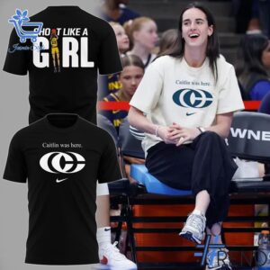 Refresh your collection with the timeless 1 Indiana Fever Caitlin Clark Caitlin was here Shirt.