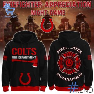 Versatile Indianapolis Colts Firefighter Appreciation Night Hoodie perfect for casual and sporty looks.