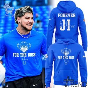 Trendy Indianapolis Colts For the Boss Hoodie perfect for casual and streetwear outfits.