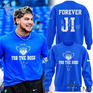 Trendy Indianapolis Colts For the Boss Hoodie perfect for casual and streetwear outfits.