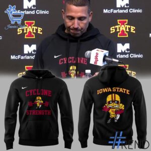 Refresh your collection with the timeless 1 Iowa State Football Cyclone Strength Hoodie.