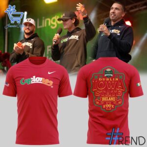 Experience the sleek design of the Ireland Game Iowa State Cyclones Hoodie.