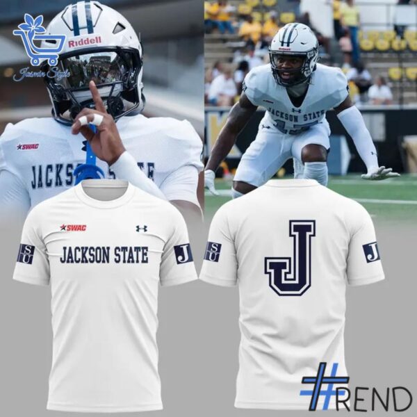 Trendy Jackson State Tigers Threads Uniform Shirt perfect for casual and streetwear outfits.