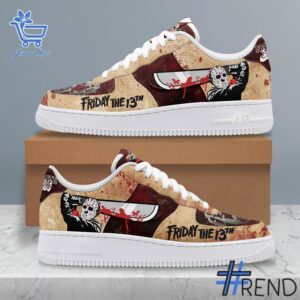 Experience the sleek design of the Jason Voorhees Friday The th Air Force Shoes.