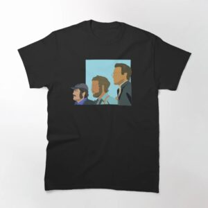 Experience the sleek design of the Jaws Silhouette T Shirt.