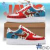 Experience the sleek design of the Jaws We're Gonna Need A Bigger Goat Air Force Shoes.