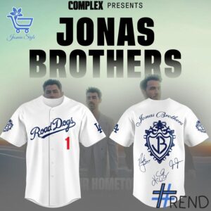 Take on every challenge with the Jonas Brothers Los Angeles Dodgers Jersey.