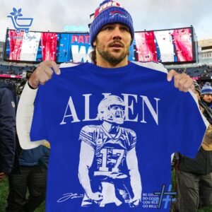 Stylish Josh Allen Buffalo Bills God Bless Go Bill T shirt designed for all-day comfort.