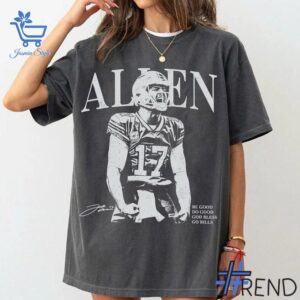 Stylish Josh Allen Buffalo Bills God Bless Go Bill T shirt designed for all-day comfort.