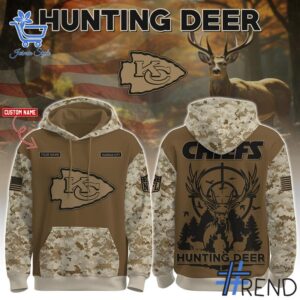 The Kansas City Chiefs Hunting Deer Hoodie is built for bold street style.