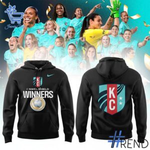 Stylish Kansas City Current NWSL Shield Winners Hoodie designed for all-day comfort.