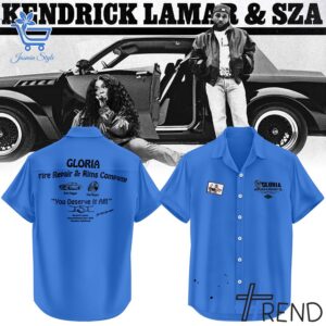 Stylish Kendrick Lamar & SZA Goria Grand National Tour Mechanic Hawaiian Shirt designed for all-day comfort.