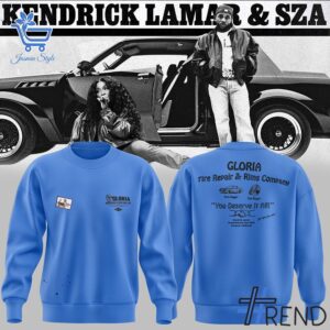 Versatile Kendrick Lamar Sza Grand National Tour Merch Mechanic Hoodie perfect for casual and sporty looks.