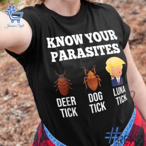 Trendy Know your parasites Trump Shirt perfect for casual and streetwear outfits.