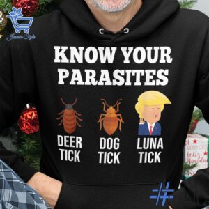 Trendy Know your parasites Trump Shirt perfect for casual and streetwear outfits.