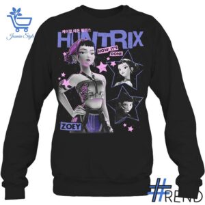 The Kpop Demon Hunters Huntrix Zoey How It's Done Shirt adds a colorful spark to your wardrobe.