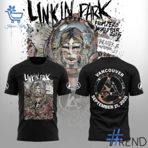 Stylish Linkin Park Linkin Tour Tshirt designed for all-day comfort.