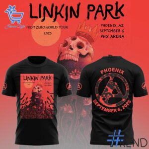 The Linkin Park Tour Phoenix Shirt adds a colorful spark to your wardrobe.