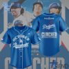 Stylish Los Angeles Dodgers Clinched October Baseball Jersey designed for all-day comfort.