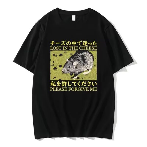 Trendy Lost in the Cheese Please Forgive Me Shirt perfect for casual and streetwear outfits.