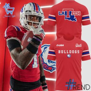 Stylish Louisiana Tech Bulldogs Uniform Red Sweatshirt designed for all-day comfort.