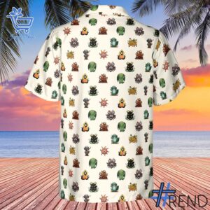 Versatile Lovecraft Demons Cute HP Lovecraft Monsters Pattern Hawaiian Shirt perfect for casual and sporty looks.