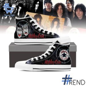 Stylish Mötley Crüe Canvas High Top Shoes designed for all-day comfort.