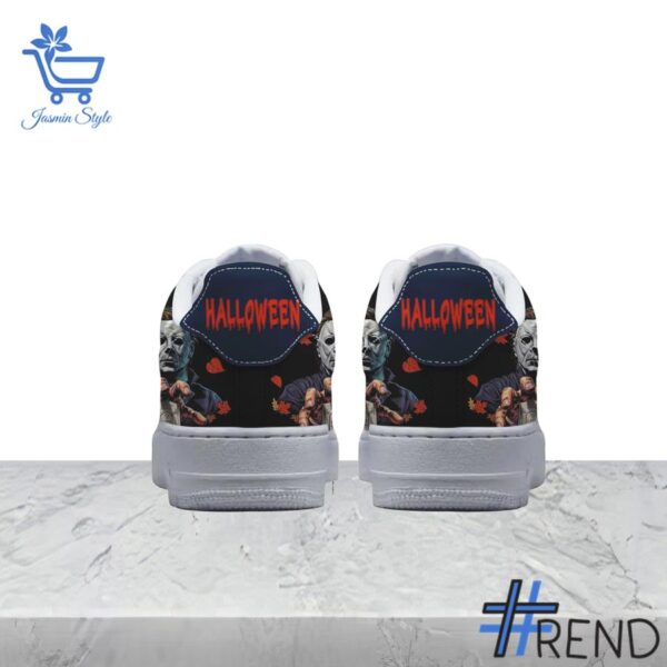 Stylish Michael Myers Happy Halloween Nike Air Force designed for all-day comfort.