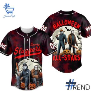 Comfortable Michael Myers Jason Voorhees Halloween All Star Jersey designed with attention to detail.