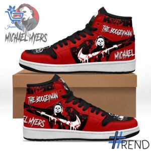 Trendy Michael Myers The Boogeyman Air Jordan Shoes perfect for casual and streetwear outfits.