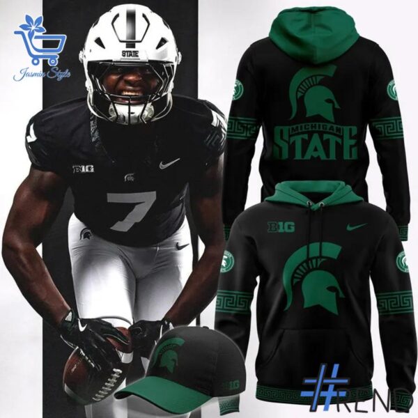 Stylish Michigan State Spartans black Hoodie designed for all-day comfort.