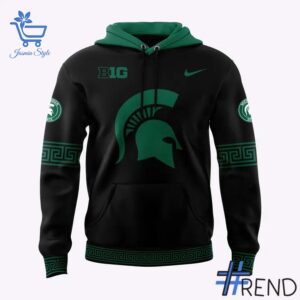 Stylish Michigan State Spartans black Hoodie designed for all-day comfort.