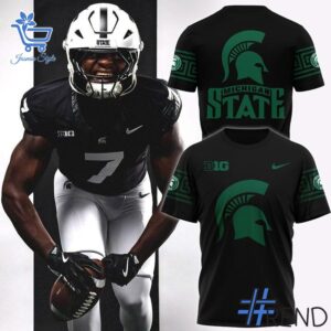 Stylish Michigan State Spartans black Hoodie designed for all-day comfort.