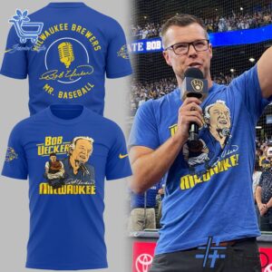 Refresh your collection with the timeless 1 Milwaukee Brewers Honoring Mr Baseball Bob Uecker Shirt.