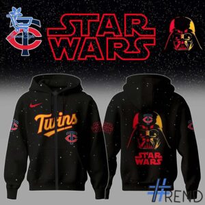 Experience the sleek design of the Minnesota Twins x Stars Wars Night Hoodie.