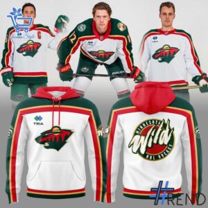 Versatile Minnesota Wild th Anniversary Originals Uniform Hoodie perfect for casual and sporty looks.