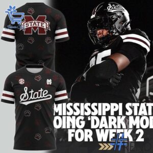 Stylish Mississippi State Bulldogs Dark Mode MSB Uniform Sweatshirt designed for all-day comfort.