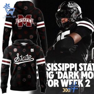 Stylish Mississippi State Bulldogs Dark Mode MSB Uniform Sweatshirt designed for all-day comfort.