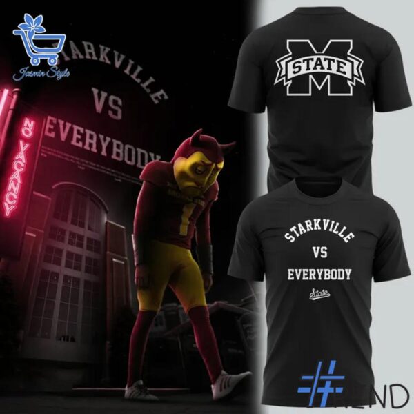 Trendy Mississippi State Bulldogs Starkville Vs Everybody Shirt perfect for casual and streetwear outfits.