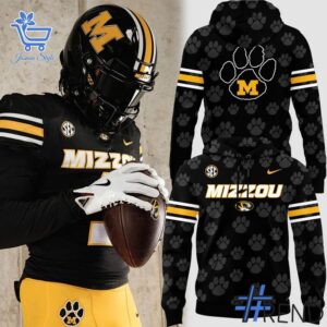 Stylish Missouri Tigers Dark Mode Mizzou Wordmark Uniform Hoodie designed for all-day comfort.